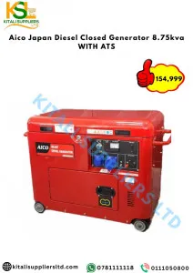 Aico Japan Diesel Closed Generator 8.75kva WITH ATS