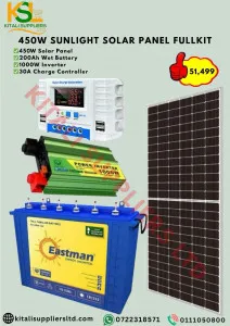 450W SUNLIGHT SOLAR PANEL FULLKIT