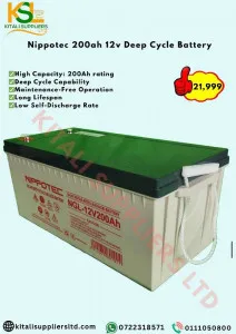 Nippotec 200ah 12v Deep Cycle Battery