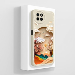 Tecno Pova Neo Case Wood Grain Pattern Hard Phone Cover