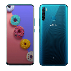Infinix Smart 6 Screen 6.6"Display, 2GBRAM +32GBROM, 5000mAh, 4G - Black+OTG+RING