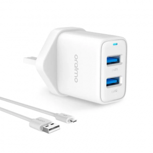 Oraimo Charger UKDualUSB OCW-U63D White