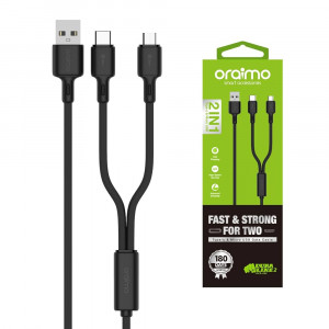 Oraimo Quality 2A Type C, Micro USB And Lightning 3 In 1 Cable