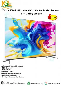 TCL 65V6B 65-Inch 4K UHD Android Smart TV - Dolby Audio