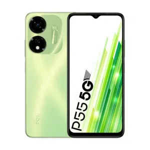 Itel P55 5G – 6.6" Display, 128GB + 6GB RAM, Dual SIM, 5000mAh – Mint Green