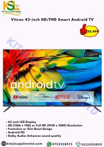 Vitron 43-inch HD/FHD Smart Android TV