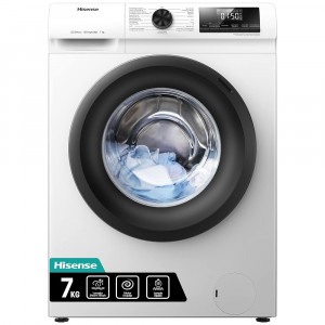 Hisense WFQP7012EVMT 7Kg Front Load Washing Machine,Silver