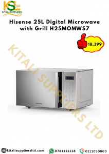 Hisense H25MOMWS7 25L Digital Microwave with Grill – Multi-Function, Stylish & Efficient Cooking