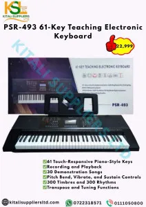 PSR-493 61-Key Teaching Electronic Keyboard