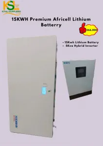 15KWH Premium Africell Lithium Batterry