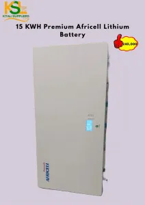 15 KWH Premium Africell Lithium Battery
