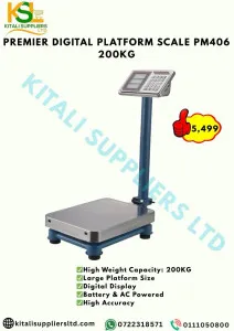 PREMIER DIGITAL PLATFORM SCALE PM406 200KG
