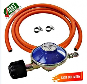Generic 6KG Gas Regulator with FREE 2M Gas Pipe + 2 Hose Clamps – Safe & Reliable Cooking Gas Connector Kit