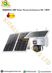 INQMGMEA 3MP Solar Powered Camera featuring 4G and WiFi connectivity