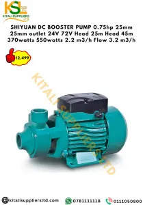 Shiyuan 0.75hp DC Booster Pump with dual voltage (24V/72V)