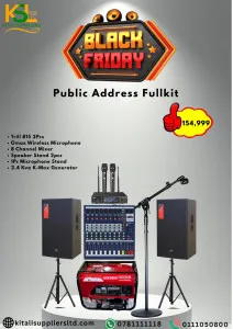 Trill 815 Speakers + 2.4kVA Generator + Mixer + Wireless Mic | Black Friday Bundle