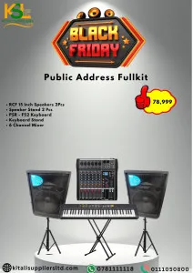 PSR F52 Keyboard + 2x RCF 15” Speakers + Mixer Bundle | Black Friday Deal