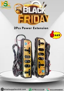 Black Friday Deal - 2pcs Power Extension Cables at Ksh 449 | Kitali Suppliers Ltd