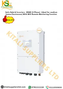 Solis 30kW 3-Phase Hybrid Inverter – Ideal for Medium Businesses & Large Homes with WiFi Remote Monitoring
