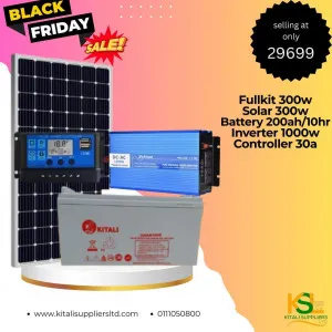 Fullkit 300W Solar Power Kit – Complete Off-Grid System with 1000W Inverter & 200Ah Battery