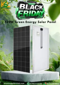 Green Energy 120W Solar Panel – Monocrystalline High Efficiency