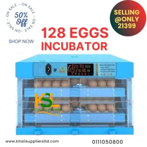 128 Eggs Automatic Digital Incubator for Poultry and Bird Eggs