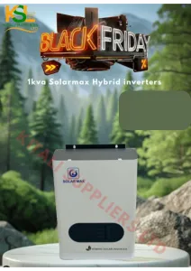 SolarMax 1KVA Hybrid Inverter – 12V DC Input, Pure Sine Wave, LCD Display, Reliable Backup Power