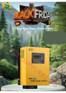 CAE One 3.2KVA Hybrid Inverter – 24V DC Input, Pure Sine Wave Output, LCD Display, Dual Solar & AC Charging, High-Efficiency Backup Power for Home, Office & Off-Grid Use