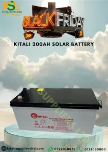 Kitali 200Ah Tubular Inverter Battery – Heavy-Duty Power for Long Backup