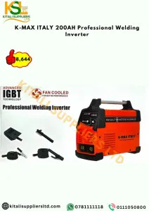 K-MAX ITALY 200AH Professional Welding Inverter – Compact & Reliable Performance