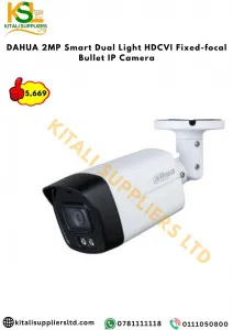 DAHUA 2MP Smart Dual Light HDCVI Fixed-focal Bullet IP Camera | Full HD Outdoor CCTV