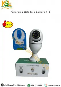 Panorama WiFi Bulb Camera PTZ – 360° Smart Light Bulb Security Camera with Night Vision & Motion Detection