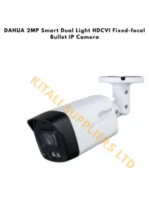 DAHUA 2MP Smart Dual Light HDCVI Fixed-focal Bullet IP Camera | Full HD Outdoor CCTV
