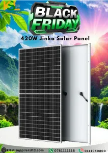 420W Jinko Solar Panel – High-Efficiency Solar Power for Homes & Off-Grid