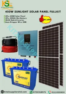 450W Sunlight Solar Panel Fullkit – Complete High-Power Solar Energy Solution for Homes & Businesses
