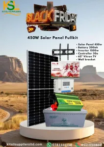 450W Solar Kit with 65" Vitron TV – 200Ah SolarMax Battery & 1500W Inverter | Black Friday Deals