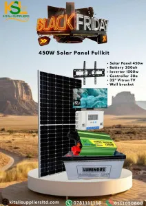 450W Solar Kit with 32" Vitron TV – 200Ah Luminous Battery & 1500W Inverter | Black Friday Deals