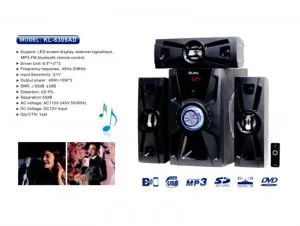 ALIPU KL-6309AD 3.1 Channel Bluetooth Home Theater System with Subwoofer, FM & Remote Control