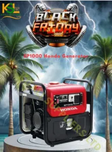 EP1000 Silent Honda Generator – 1KVA Portable Petrol Generator with Low Noise, Fuel Efficiency, Durable 100% Copper Coil, Ideal for Home, Workshop, and Outdoor Use.