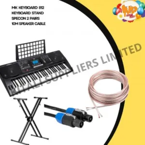MK Keyboard with Keyboard Stand, 2 Pairs of Speckon Connectors, and 10M Speaker Cable – Complete Music Setup for Stage, Studio & Live Performance