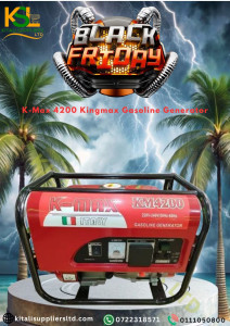 KM-4200 Portable Petrol Generator – 4.2kVA, 100% Copper Coil, Low Fuel Consumption, Manual Start