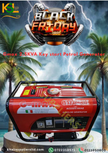Gmax 2.5KVA Portable Petrol Generator – Key Start, Low Fuel Consumption, 100% Copper Coil