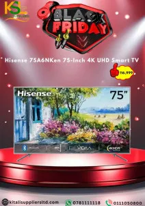 Hisense 75A6NKen 75-Inch 4K UHD Smart TV | Dolby Vision, HDR10, Voice Control & Smart Entertainment
