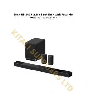 SONY HT-S40R 2.1 Channel Soundbar with Wireless Subwoofer & Rear Speakers | Kitali Suppliers