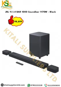 JBL BAR 1000 11.1.4 Channel Soundbar 1170W with Wireless Subwoofer | Kitali Suppliers
