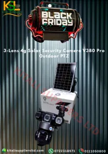 3-Lens 4G Solar Security Camera VG380 – Smart Wireless Outdoor CCTV with Night Vision & Motion Detection