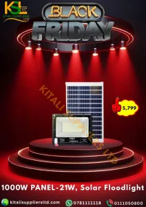 1000W LED Solar Floodlight with 21W Solar Panel – Ultra Bright, Energy-Efficient Outdoor Lighting