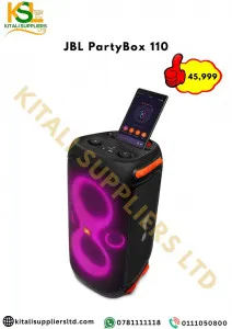 JBL PartyBox 110 – Portable Bluetooth Party Speaker with Powerful Sound, Dynamic Lights & Deep Bass