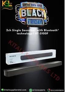 Buy Sony HT-S100F 120W Soundbar | 2.0 Channel with Built-In Subwoofer | Kitali Electronics