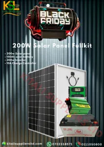 200W Solar Power Kit – 150Ah Battery, 300W Inverter & 10A Controller | Kitali Suppliers Ltd